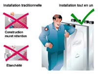 Avantage cuve plastique aérienne